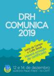 Arte divulgando o DRH Comunica 2019